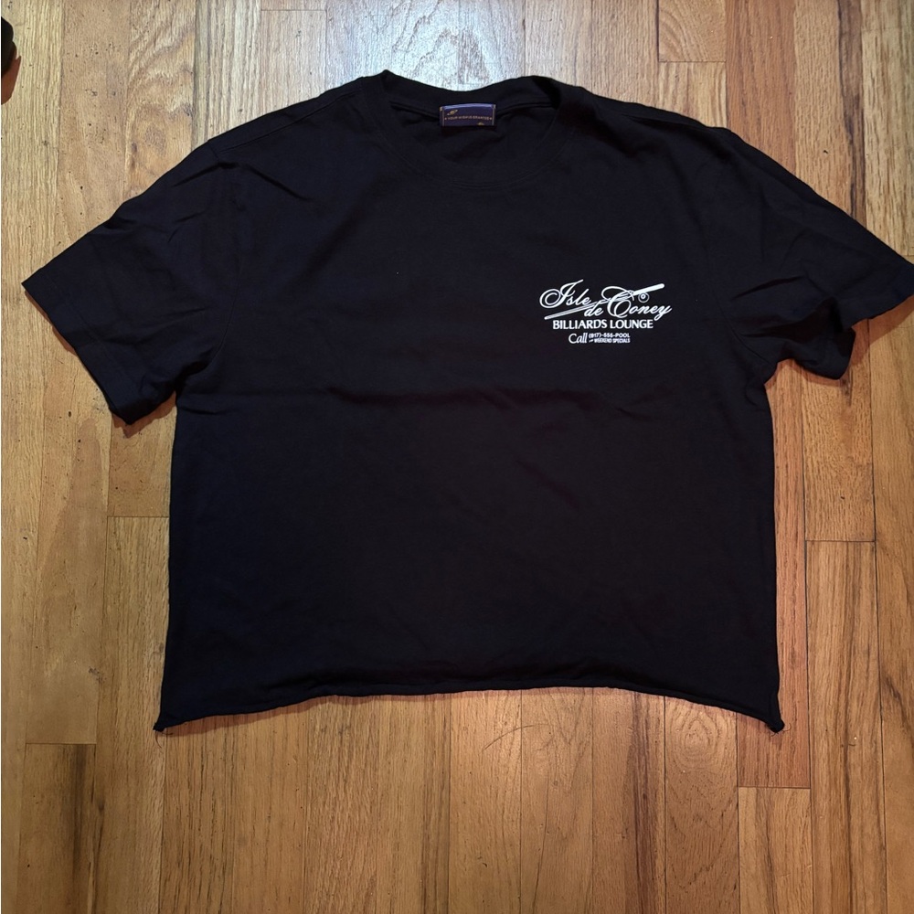 Mens Black Coney Island Billiards Graphic Tee